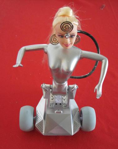 Barbie sales the robot